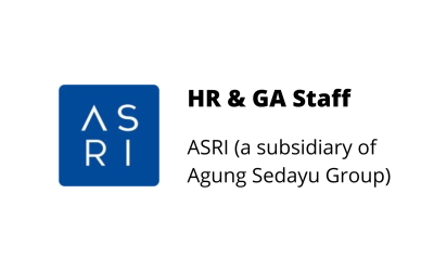 HR & GA Staff – ASRI (a subsidiary of Agung Sedayu Group)