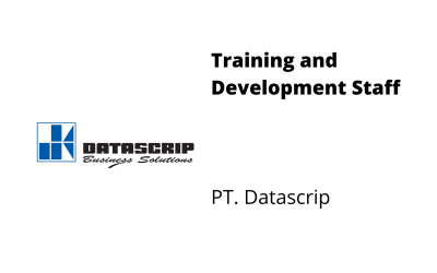 Training and Development Staff – PT. Datascrip