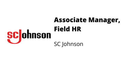 Associate Manager, Field HR – SC Johnson