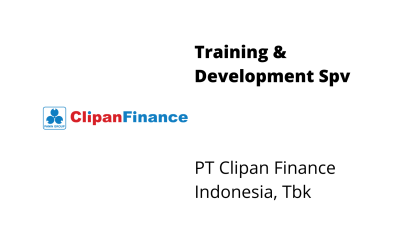 Training & Development Spv – PT Clipan Finance Indonesia, Tbk