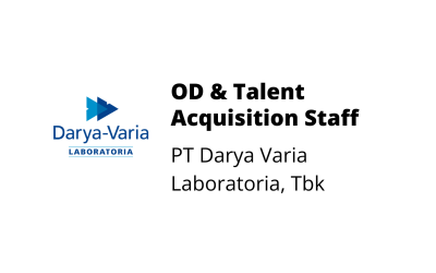 OD & Talent Acquisition Staff – PT Darya Varia Laboratoria, Tbk
