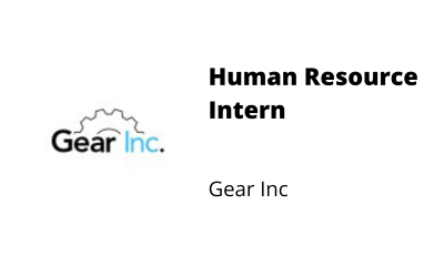 Human Resource Intern – Gear Inc